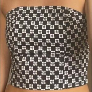 RCVA Camille Rowe Tube top | Women’s XL | Black & white | NWOT